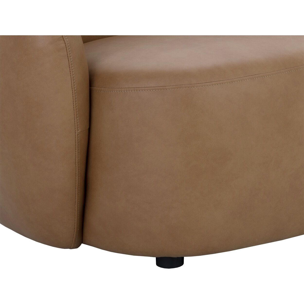 Lorne Aline Butternut Leather Sofa